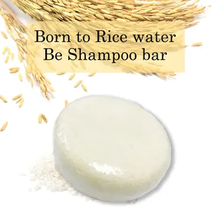 Vente chaude la croissance des cheveux shampooing à l'eau de riz et revitalisant barre de savon pour la croissance des cheveux barre de shampooing à l'eau de riz