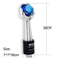 Trophées de luxe modernes haut de gamme Honor of Crystal, trophées de luxe créatifs personnalisés en diamant