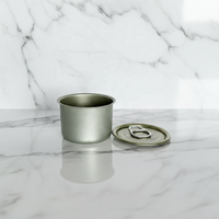 Mini boîte cylindrique en fer blanc de qualité alimentaire, capacité 3,5g et 30g, personnalisable avec impression sérigraphiée, pour matcha et aliments pour bébés