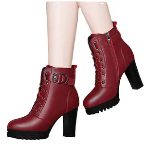 2023 9cm heel height new winter fashion wool short women martens boots shoes