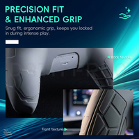 Étui de protection Data Frog pour manette PS5, silicone premium antidérapant, édition rétro, manette classique grise, amélioration des joysticks