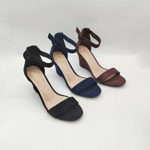 Elegantes Sandalias de Plataforma con Tiras en el Tobillo y Punta Abierta de Ante para Mujer, Estilo Espadrille, Transpirables, para Exteriores, para el Verano - Product Image 2