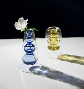 Bixuan piccoli <span class=keywords><strong>vasi</strong></span> con boccioli singoli composizioni floreali aromaterapia senso borosilicato colore vetro bottiglia centrotavola tavolo matrimoni - Product Image 4