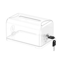 Boîte à dons et suggestions en acrylique transparente sécurisée pour la collecte de bulletins de vote, les commentaires et les retours d'informations pour les bureaux de vote