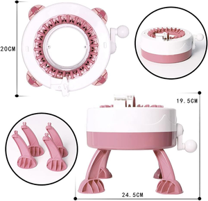48 Needles Cylinder Handmade Wool Knitting Machine DIY Home Use Fashion Durable ABS Material Portable Knitting Tool for Hats - Product Image 2