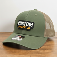 Casquettes de camionneur personnalisées en PVC avec logo en caoutchouc, fabrication professionnelle, vert, Gorras Mesh Richardson 112 Style