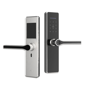 Serrure de porte intelligente à empreintes digitales alimentée par piles AAA, carte NFC, carte mémoire, porte en bois, connectivité Wi-Fi, candado inteligente, candado - Product Image 1