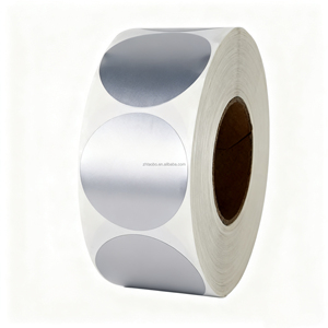 Özel Logo termal gümüş etiket etiketleri dayanıklı çizilmeye karşı yüksek yapışma renk kodu nokta bakkal fiyat etiketleri ambalaj için - Product Image 2