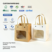 Fabrieksdirecte verkoop bakzakken, eenvoudige cadeauzakken, voedselveilige handtassen, cakebodems van kraftpapier, milieuvriendelijk