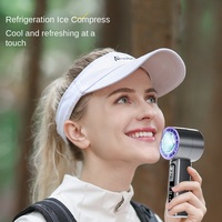 Ventilateur de poche rechargeable USB portable OEM petit compresseur de glace de réfrigération à grande vitesse transfrontalier pliable pour l'extérieur