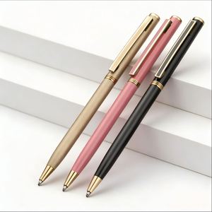 Promote Luxury Metal Ballpoint Pen Wholesale High Quality Slim Signature Pen with Custom logo Suitable for Corporate Event Gifts - Product Image 4