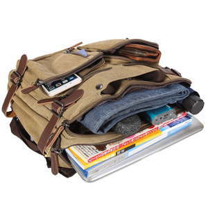 Sac fourre-tout rétro et vintage 2023 tendance pour <span class=keywords><strong>homme</strong></span>, sacoche d'ordinateur portable, porte-documents en cuir avec poignée, sac en <span class=keywords><strong>toile</strong></span> - Product Image 4