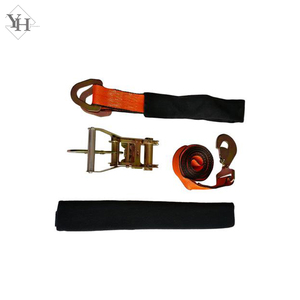 Sangles d'<span class=keywords><strong>arrimage</strong></span> à cliquet en polyester de 2 pouces, 10 pieds, 10 000 LBS, avec crochet pivotant, pour le transport de marchandises en <span class=keywords><strong>voiture</strong></span> - Product Image 6