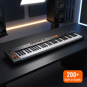 Teclado Controlador MIDI Midiplus X8 MAX de 88 Teclas Semipesadas con Más de 200 Sonidos Integrados <span class=keywords><strong>para</strong></span> Producción Musical Profesional - Product Image 1