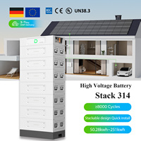 Système de stockage d'énergie Dyness Stack314 haute tension 153V 314Ah, module batterie LifePO4 60kWh, 8000 cycles, compatible avec onduleur triphasé.