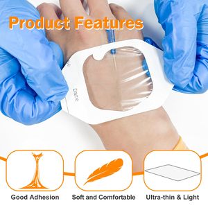 Parche Adhesivo Transparente Impermeable para Uso Médico, Cubierta Protectora de Película Transparente, Cinta para Ducha, Parches para Tatuajes y Heridas - Product Image 4