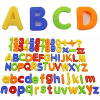 Imanes de Letras y Números Magnéticos Personalizados de 78 Piezas, Alfabeto de Plástico Colorido 123 ABC, Juguete Educativo para el Estudio