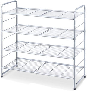 4Tier dây lưới Stackable giá giày với giày có thể điều chỉnh kệ lưu trữ Organizer - Product Image 1