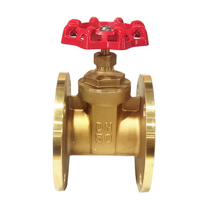 Válvula de Compuerta de Cobre Tipo Brida Z45w-16t, Totalmente de Latón para Agua en Proyectos de Aire Acondicionado Central HVAC - Product Image 1