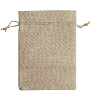 Pochette personnalisée en lin avec cordon de serrage, sac de Jute en toile de Jute avec cordon de serrage