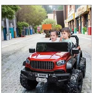 Neues 12V 4WD Zweisitzer Elektroauto für Kinder von <span class=keywords><strong>3</strong></span> bis 8 Jahren Plastik Musik Lichter Indoor Outdoor Offroad Aufsitz-Spielzeug für Jungen und Mädchen - Product Image 6
