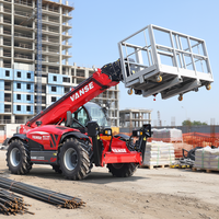 18m Geländegängiger Teleskoplader 4x4 Radantrieb Teleskoparm-Handler 4000KG Tragfähigkeit Cummins-Motor Hochwertige Konstruktion