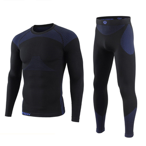 Conjunto de Ropa Interior Térmica DF ESDY 7 para Hombre, Manga Larga, para Correr, Yoga, Otoño e Invierno, Cálido, Antibacterial, Sin Costuras - Product Image 1