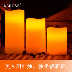 <span class=keywords><strong>Bougie</strong></span> électronique <span class=keywords><strong>LED</strong></span> à flamme ondulante activée par le souffle, de couleur champagne, réaliste, de haute qualité, pour la décoration de la maison - Product Image 6