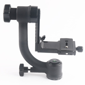 Tête de trépied panoramique en alliage d'aluminium avec niveau à bulle pour montage sur monopode d'appareil photo numérique - Product Image 2