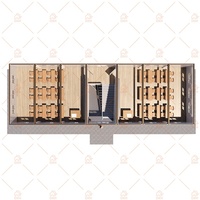 Maison conteneur modulaire préfabriquée moderne et personnalisée en panneaux sandwich isolés de 20 et 40 pieds pour salle de classe et chambre