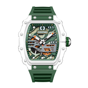 Dessio Men's Luxury Skeleton Automatic <b>Mechanical</b> <b>Watch</b> with Original Movement Custom Logo Wrist Replacement Parts - Product Image 2