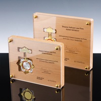 Plaques de récompense de conception nouvelle, en bois et en métal, médaille de récompense personnalisée, récompense d'entreprise pour le personnel exceptionnel, personnalisation d'honneur
