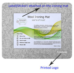2025 moda 100% almohadilla de planchado de fieltro de lana 13,5*13,5 17x24 22x60 pulgadas alfombrilla de planchado de fieltro de lana portátil <span class=keywords><strong>Tabla</strong></span> de presión - Product Image 5