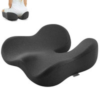 Coussin de siège ergonomique en mousse à mémoire de forme pour soulager les douleurs du coccyx et de la sciatique, amélioration de la posture pour chaise de bureau, voiture, fauteuil roulant, OEM pour personnes handicapées