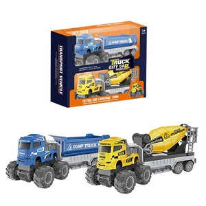 Coche de juguete de simulación personalizado para niños, transporte urbano, camión grande de juguete, cabeza de arrastre de doble inercia, juego de coche de juguete deslizante - Product Image 1