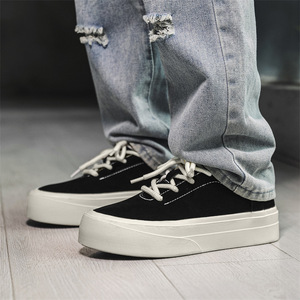 Sandalias de lona de suela gruesa para hombre, estilo casual, para verano, tendencia de moda, venta al por mayor, zapatos de skate. - Product Image 2