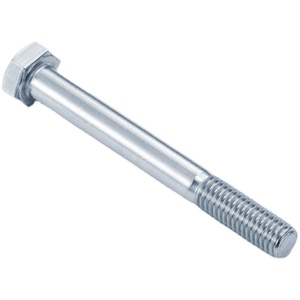 Parafuso Sextavado de Aço Carbono Grau 4.8 8.8 10.9 12.9 com Revestimento de Zinco Azul e Branco DIN933 DIN931 - Estoque de Fábrica M6 M8 M10 - Product Image 1