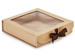 Recycle Custom Luxury White Cardboard Gift Box with clear <b>Window</b> Eco Friendly Scarf Towel Packaging Mailer Box - Product Image 4