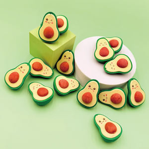 Goma de Borrar Creativa con Forma de Aguacate Kawaii para Lápiz, Artículos de Papelería para Estudiantes, Suministros Escolares y de Oficina, Regalo para Niños - Product Image 1