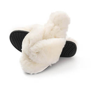 Pantuflas de <span class=keywords><strong>Mujer</strong></span> Elegantes y Afelpadas en Color Morado, Personalizadas, <span class=keywords><strong>Cerradas</strong></span>, Cálidas y Cómodas, con Función Antideslizante para <span class=keywords><strong>Invierno</strong></span> - Product Image 4