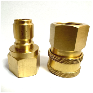 Raccords rapides de 1/4 pouces <span class=keywords><strong>en</strong></span> laiton massif filetage de <span class=keywords><strong>tuyau</strong></span> d'<span class=keywords><strong>arrosage</strong></span> adaptateur de nettoyeur haute pression <span class=keywords><strong>raccord</strong></span> de <span class=keywords><strong>tuyau</strong></span> de nettoyeur haute pression <span class=keywords><strong>pour</strong></span> <span class=keywords><strong>tuyau</strong></span> - Product Image 3