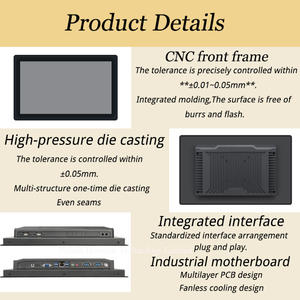 Industrial Embedded PC Case New Industrial Automation LCD Monitor CNC Machine <b>Desktop</b> Aluminum Profile All One PC Touch USB - Product Image 3