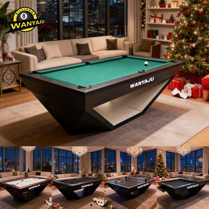 Mesa de <span class=keywords><strong>Billar</strong></span> Profesional de Alta Gama, Moderna y Lujosa, de 7, 8 y 9 pies, de Madera Sólida, para Snooker/<span class=keywords><strong>Billar</strong></span>, Mesa de Comedor Interior, Mesa de Pool - Product Image 2