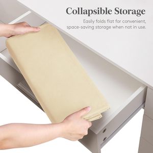 Organisateur à suspendre sur la porte, 9 poches, beige, tissu non tissé, rangement pour bébé, pour chambre de bébé - Product Image 6