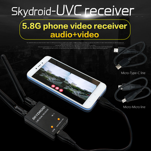 Lunettes de photographie aérienne de poche SKYDROID UVC 5.8G pour transfert de données de téléphone portable, capture vidéo, PVC noir pour drones agricoles UAV - Product Image 4