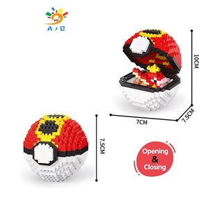 AJB DIY modelo de construcción de plástico juguete educativo Poke <span class=keywords><strong>Gollum</strong></span> Ball juego de bloques de construcción de micropartículas para niños - Product Image 6
