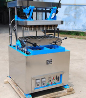 Machine automatique de fabrication de gaufrettes de biscuits comestibles pour la crème glacée et le café