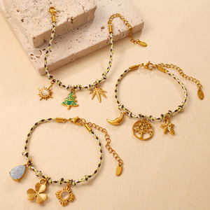 Conjunto de Collares en Capas con Colgante de Flor de Cactus en Aleación de Zinc, Joyería para Mujer, Accesorios de Moda, Diseño Multielemento - Product Image 4