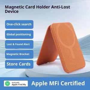 Portefeuille ultra-fin pour cartes avec traqueur GPS anti-perte, localisateur MFI compatible iOS Find My, contrôle par application, <span class=keywords><strong>batterie</strong></span> au lithium - Product Image 5