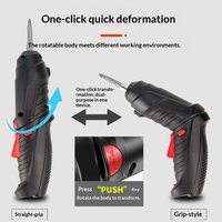 Perceuse à percussion électrique rechargeable multifonctionnelle, compacte, de type pistolet, outil à batterie au lithium 3,6 V, réversible